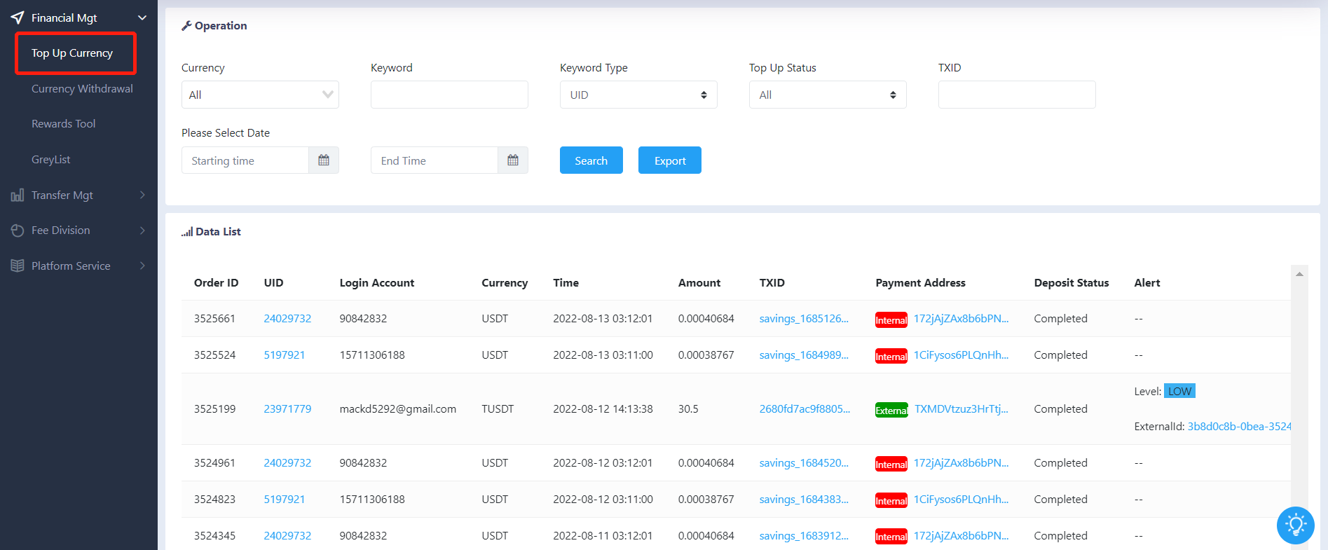 Backend User Manual > Digital Currency Recharge / Top Up Currency > image2022-8-13_8-41-5.png